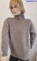 Preview: Damen-Rollkragenpullover aus 70% Yak und 30% Schafwolle in grau; aus der Mete ® Collection